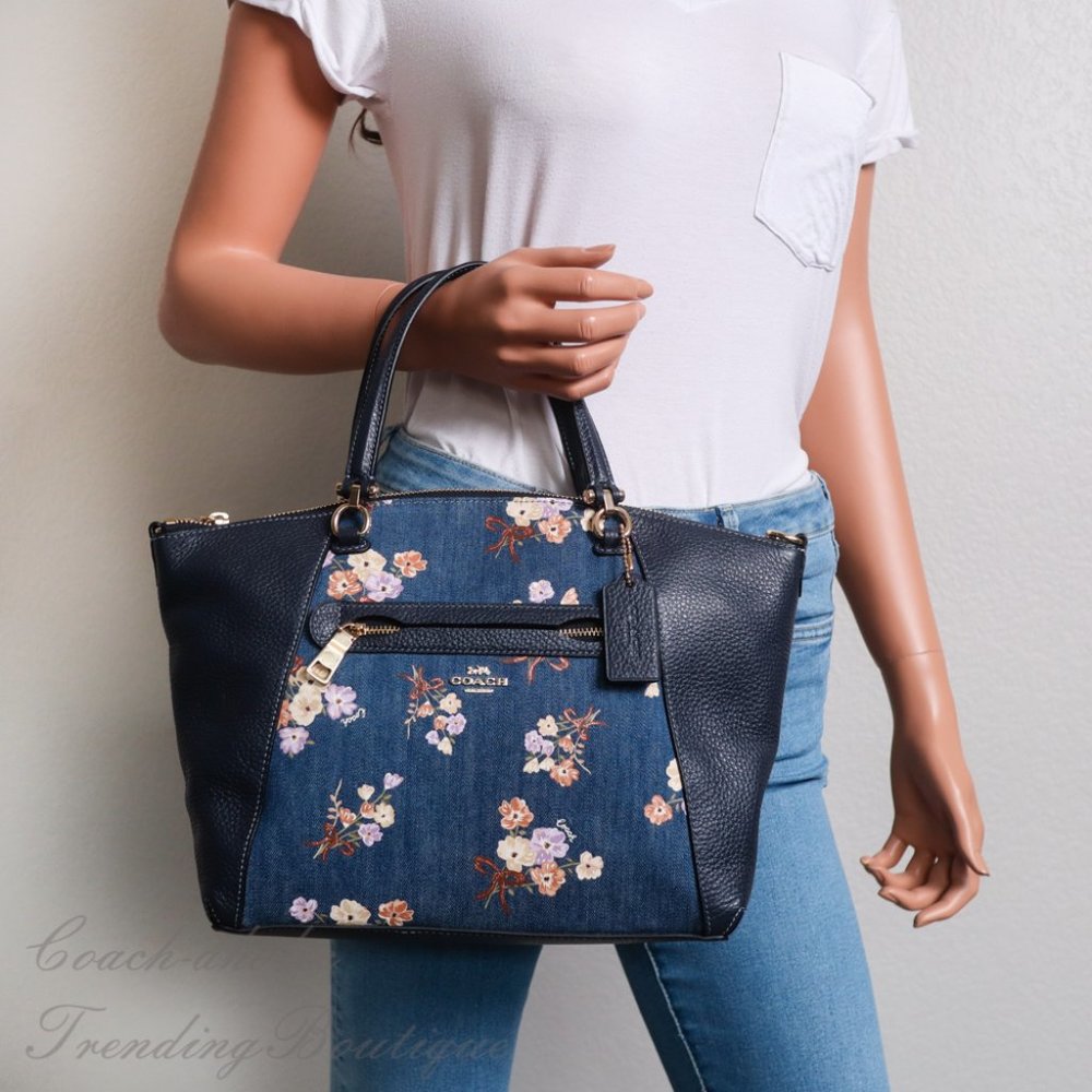 NWT Coach 91045 Prairie Satchel with Floral Print - Picture 3 of 15
